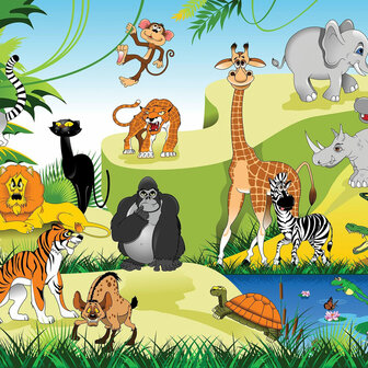 Fotobehang Dieren in de jungle