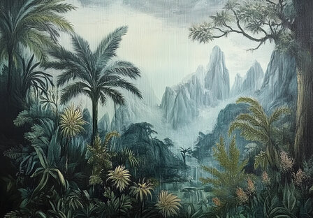 Jungle fotobehang Tropical Art