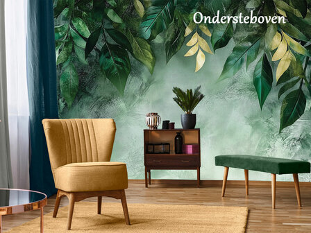 Groene Bladeren fotobehang V57
