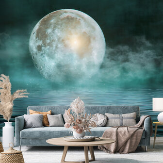 Fantasy fotobehang Volle Maan