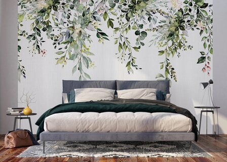 Hangende bladeren fotobehang Eucalyptus XL