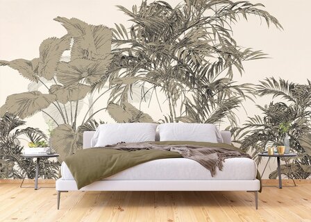 Botanisch fotobehang Tropical Composition XL