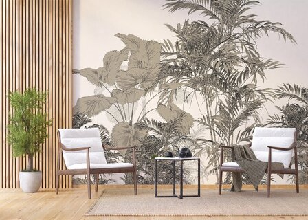 Botanisch fotobehang Tropical Composition XL