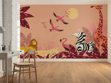 Lion King fotobehang Sunset