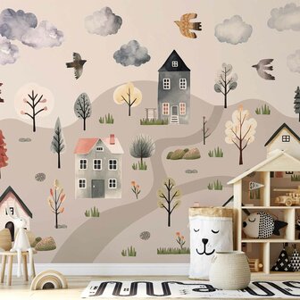 Landschap fotobehang Scandinavian Valley