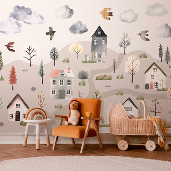 Landschap fotobehang Scandinavian Valley