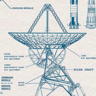 Ruimtevaart behang Spacecraft Architecture