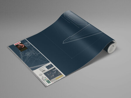 Star Wars fotobehang Blueprint - Donker