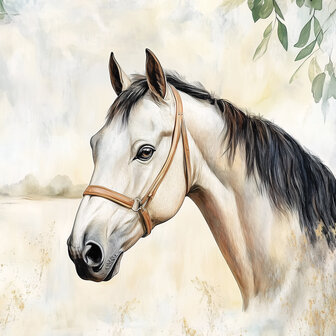 Wit Paard fotobehang