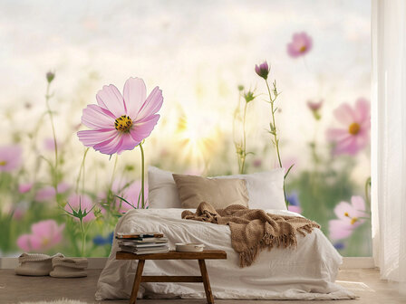 Bloemen fotobehang Cosmea