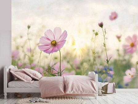 Bloemen fotobehang Cosmea