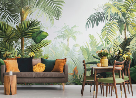 Botanisch fotobehang Into the Palm Jungle