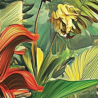 Botanisch fotobehang Into the Palm Jungle