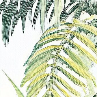 Botanisch fotobehang Into the Palm Jungle