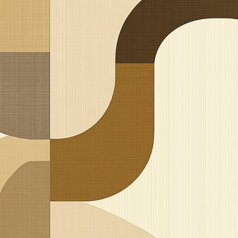 Abstract fotobehang Beige Bruin