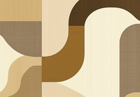 Abstract fotobehang Beige Bruin