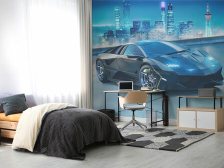 Super Sportauto behang - Walltastic