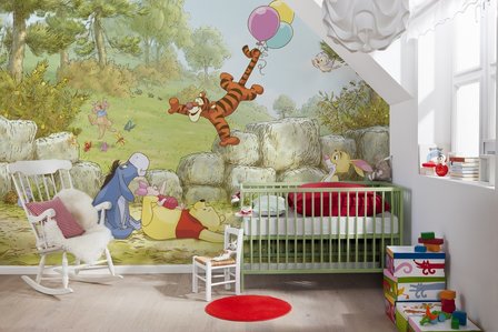 Winnie de Poeh behang kinderkamer