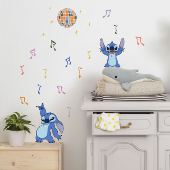 Disney Stitch muurstickers Music