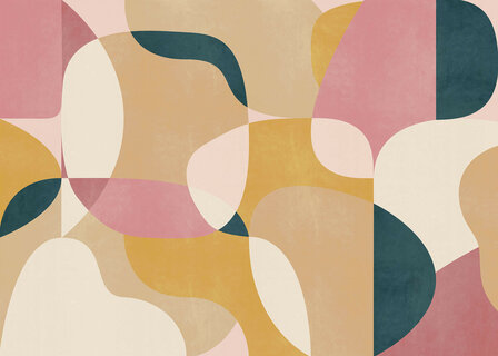 Abstract behang Baby Girl