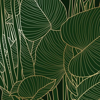 Golden Green fotobehang XL