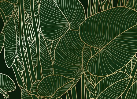 Golden Green fotobehang XL