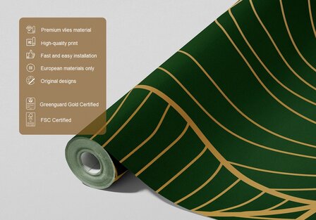 Golden Green fotobehang XL