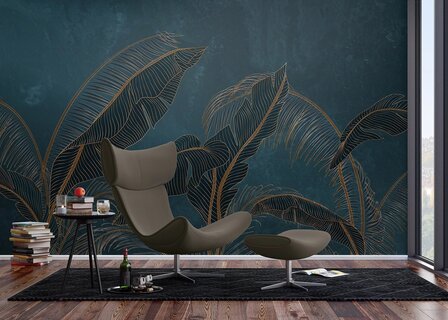 Exotic Palm Leaves fotobehang XL