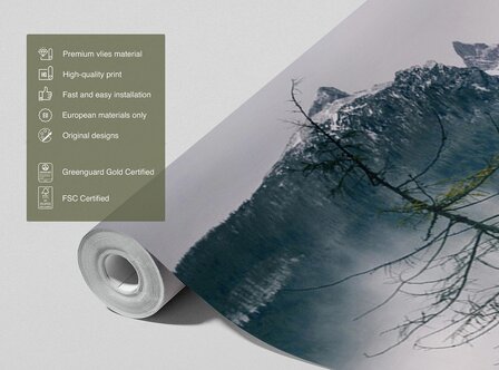 Landschap fotobehang Forest Lake XL