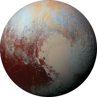 Planeten muurcirkel Pluto