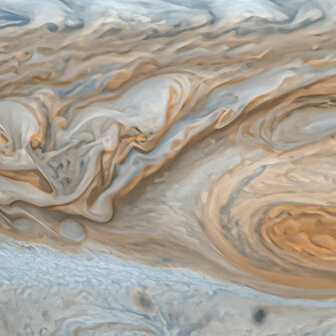 Planeten muurcirkel Jupiter
