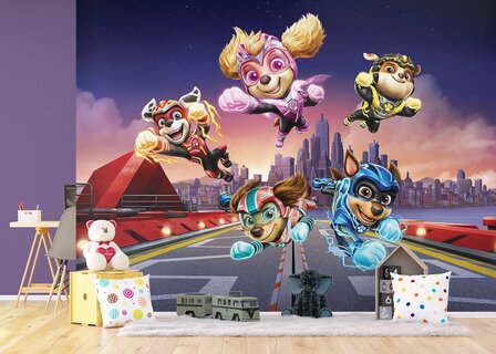 Paw Patrol behang Mighty Movie Megapups XL