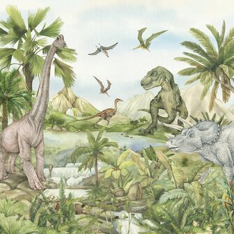 Dinosaurus behang Dinoland XL