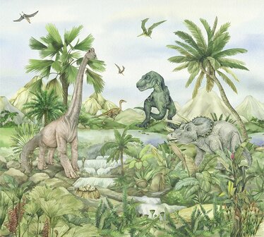 Dinosaurus behang Dinoland P4