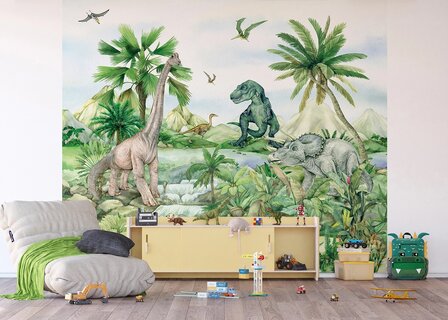 Dinosaurus behang Dinoland P4