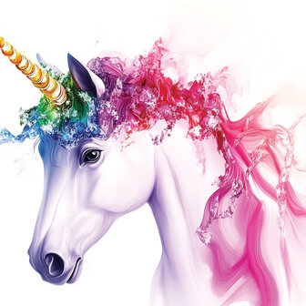 Eenhoorn fotobehang Colorful Unicorn