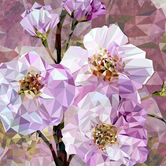 Blooming Gems bloemen fotobehang