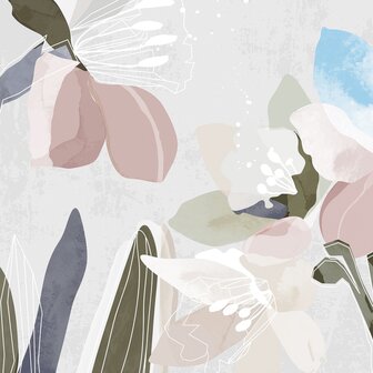 Bloemen behang Abstract Florals P5
