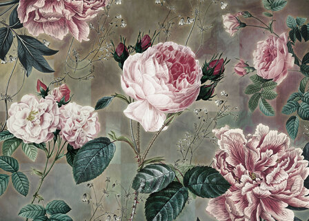Rozen behang Everlasting