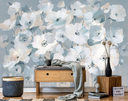 Bloemen fotobehang Breezy Garden