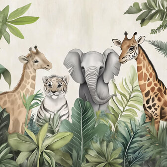 Jungledieren fotobehang Witte Tijger