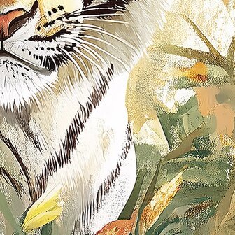 Jungledieren fotobehang Tijger moeder en welp