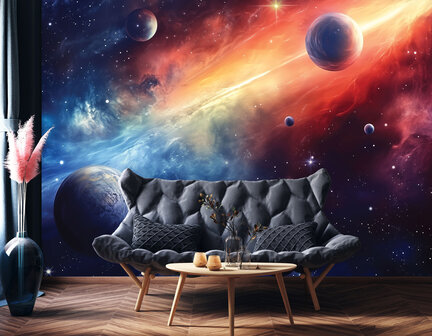 Space fotobehang Planets