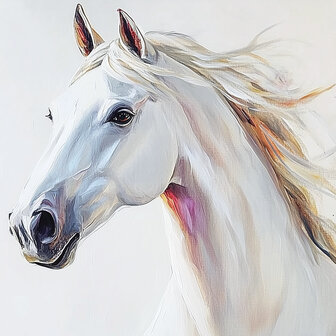 Wit Paard fotobehang V23
