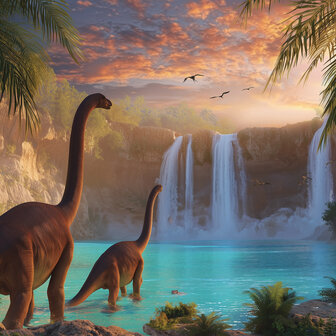 Dinosaurus fotobehang Dinoworld