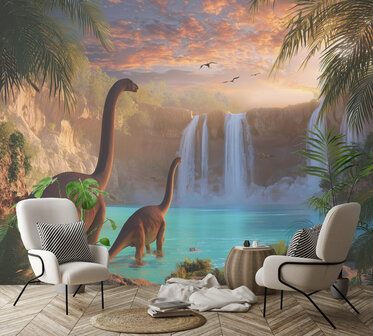 Dinosaurus fotobehang Dinoworld