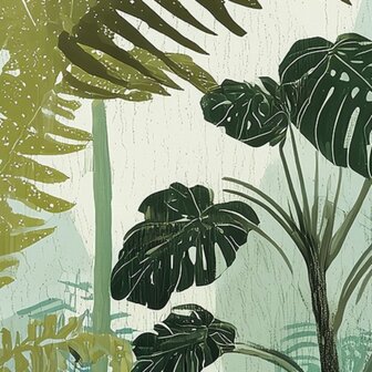 Jungle fotobehang Urban Jungle Escape