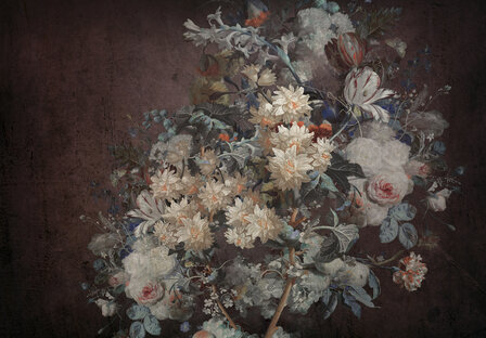 Bloemen fotobehang Klassiek Donker