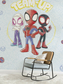 Spidey Amazing Friends fotobehang Team Up