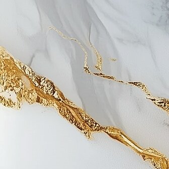Wit Marmer met Goud fotobehang